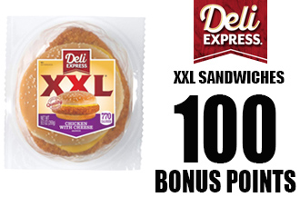 XXL Deli Express Chicken & Cheese and Double CharBroil Beef & Cheese
