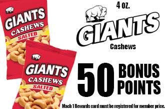 4oz. Giants Cashews