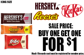 Select King Size Hershey Candy