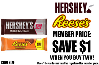 King Size Herhsey’s & Reese’s