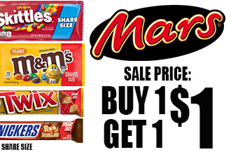 Mars Candy Share Size